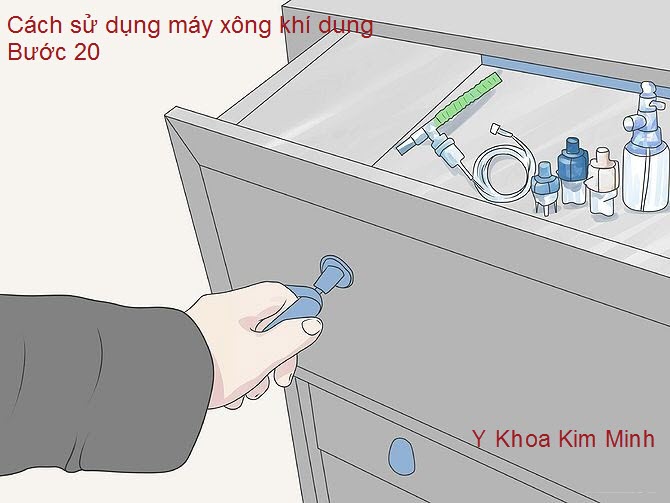 Máy xông khí dung: sửa sạch, để nơi thoáng sạch cho khô