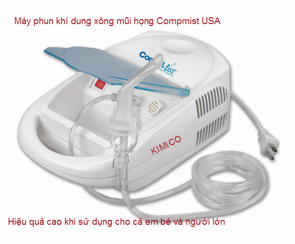 Cách sử dụng máy xông mũi họng dùng thuốc Compmist