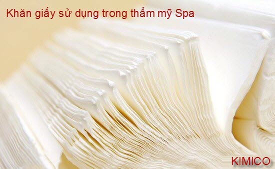 khăn giấy sử dụng trong Spa thẩm mỹ chăm sóc da Y Khoa Kim Minh