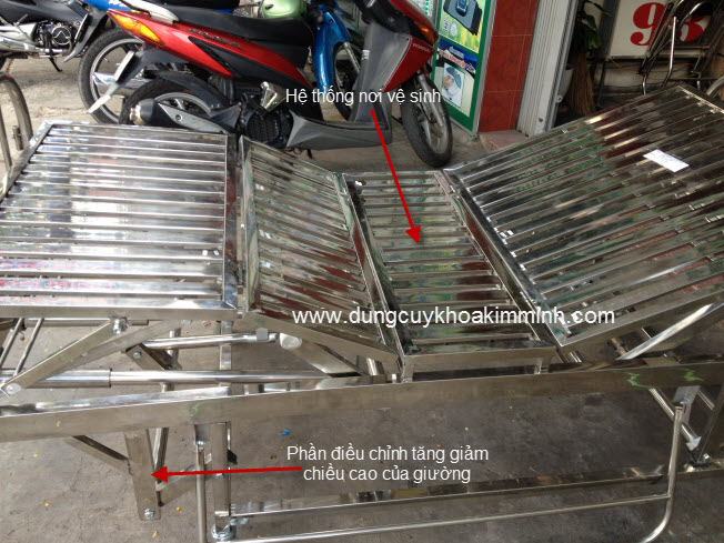 giường bệnh viện 3 tay quay