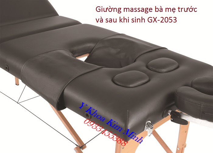 Giường massage chăm sóc phụ nữ tại phòng GYM, YOGA, Vật lý trị liệu - Y Khoa Kim Minh Giường massage chăm sóc bà mẹ trước và sau khi sinh cho phòng GYM, YOGA, Vật lý trị liệu - Y Khoa Kim Minh