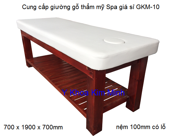 Cung cap giuong go massage tham my spa Y Khoa Kim Minh