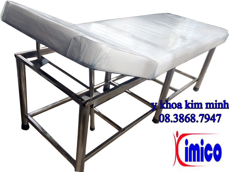 Giường massage inox giá rẻ 700 x 1800 x 650mm