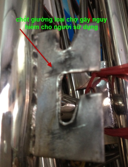 giuong y te inox 2 tay quay, giuong benh