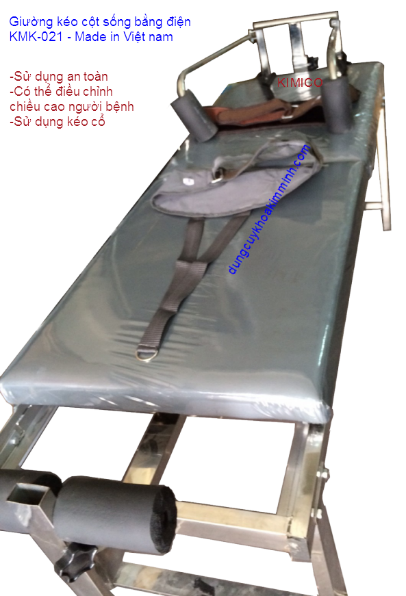 Giường k&eacute;o gi&atilde;n cột sống bằng điện KMK-021 Y Khoa Kim Minh