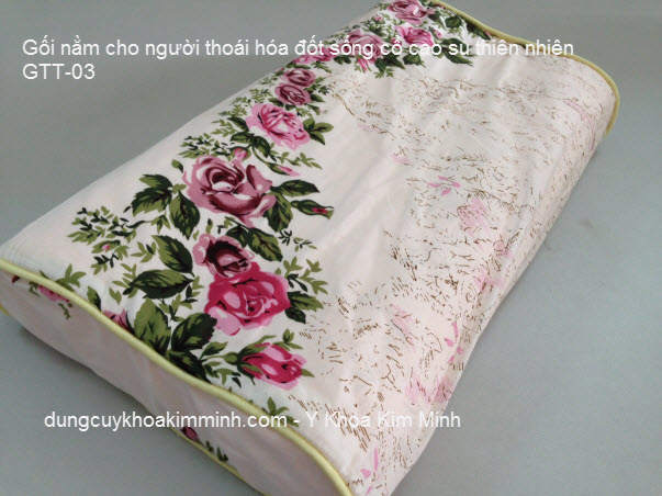 gối nằm cho người thoái hóa đốt sống cổ cao su thiên nhiên Y Khoa Kim Minh
