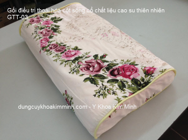Gối nằm cho người thoát vị đĩa đệm cổ cao su thiên nhiên Y Khoa Kim Minh