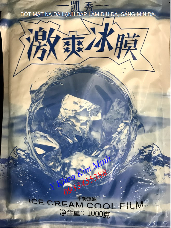 Bột mặt nạ đắp làm dịu da sau điều trị - Y Khoa Kim Minh Bot dap mat na lam diu da, bột mặt nạ lạnh ice cream cool film - Y khoa Kim Minh 0933455388