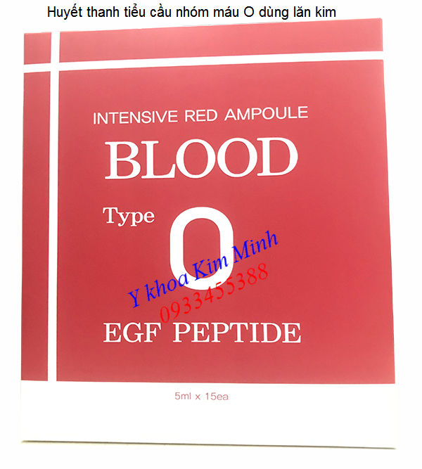 Huyet thanh tieu cau do dung lan kim, intensive red ampoule - Y khoa Kim Minh