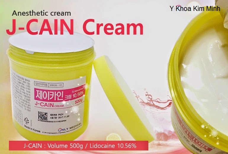 Kem u te han quoc J-Caine Lidocaine 10.56% Y Khoa Kim Minh Nhập khẩu