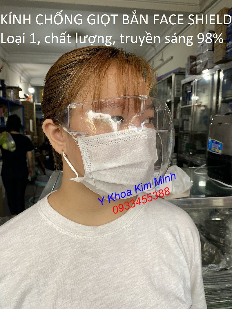 Face Shield, kính chống giọt bắn loại 1 bán tại Tp.HCM