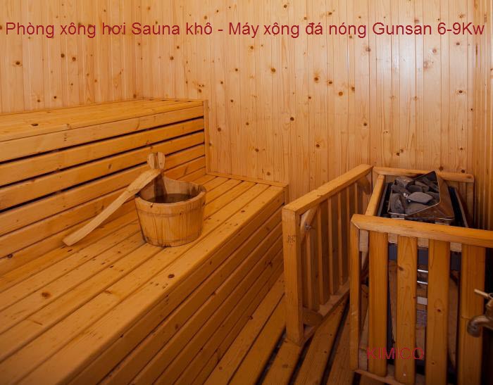 M&aacute;y x&ocirc;ng kh&ocirc; n&oacute;ng Sauna Gunsan 6-9Kw Y Khoa Kim Minh