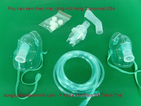 Phụ kiện kèm theo máy xông mũi họng compmist Y Khoa Kim Minh