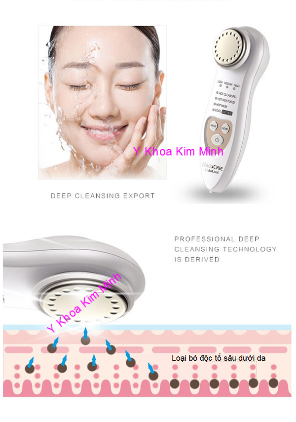 May cham soc da Hitachi CM-N2000 4 chức năng Y Khoa Kim Minh