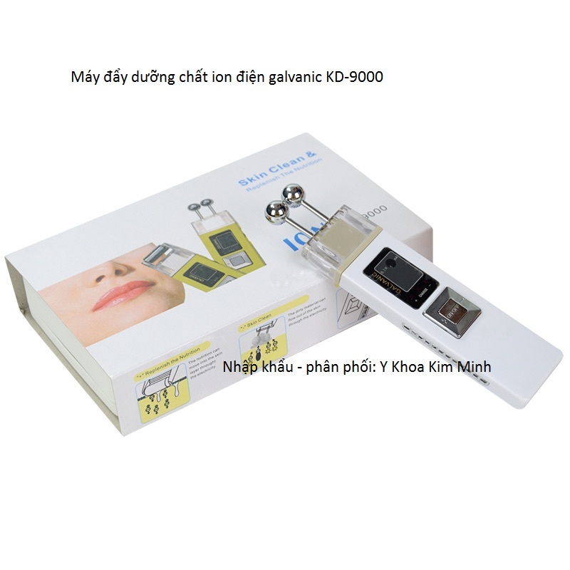 Máy đẩy dưỡng chất lăn kim điện ion galvanic KD-9000