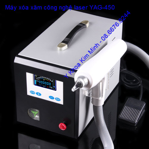 M&aacute;y x&oacute;a xăm laser YAG-450