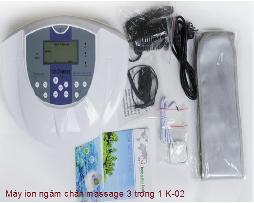 M&aacute;y ion ng&acirc;m ch&acirc;n thải độc massage xung điện K-02