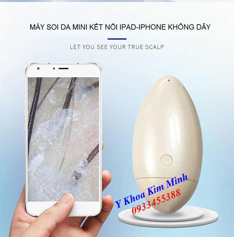 Máy soi da mini kết nối Iphone không dây - Y Khoa Kim Minh Máy soi da kết nốp ipad iphone không dây bán tại Tp Hồ Chí Minh - Y Khoa Kim Minh 0933455388