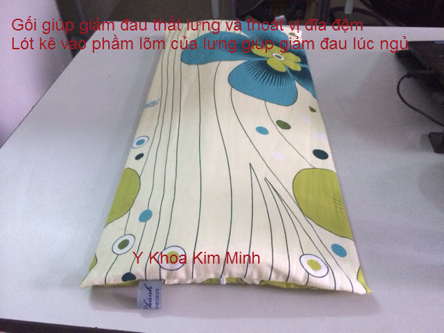 Gối nằm giảm đau thắt lưng v&agrave; tho&aacute;t vị đĩa đệm