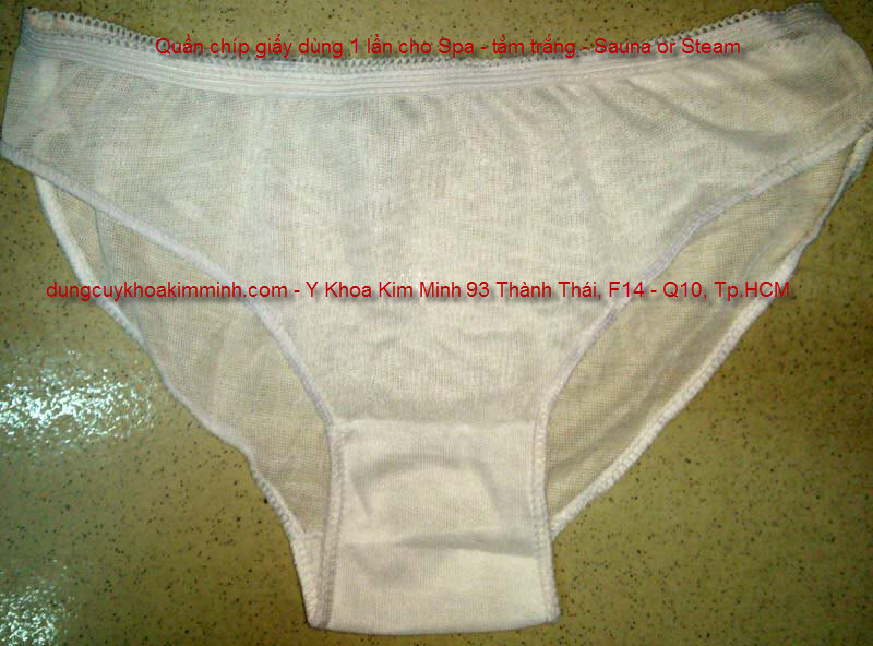 Quần lót bằng giấy sử dụng trong Spa thẩm mỹ Y Khoa Kim Minh