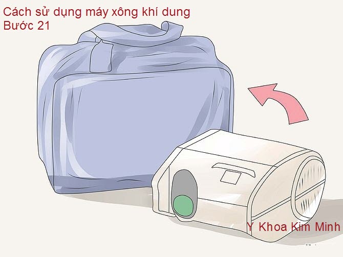 Máy phun khí dung: lưu trữ máy trở lại túi máy xông